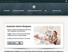 Tablet Screenshot of interiordesigners-australia.com